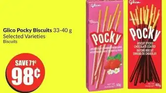 FreshCo Glico Pocky Biscuits 33-40g offer