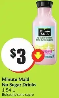 FreshCo Minute M aid No Sugar Drinks 1.57L offer