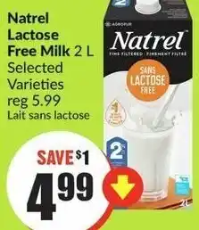 FreshCo Natrel Lactose Free Milk 2L offer
