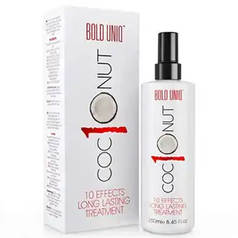 Amazon Coconut heat protectant spray for hair - leave-in hair protect treatment for dry hair, anti-frizz, fade protection, anti-stat offer