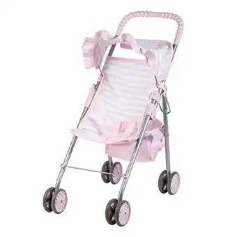 Amazon Adora baby doll stroller soft pink medium shade umbrella stroller, can fit up to 20 inch dolls and stuffed animals (21970) offer