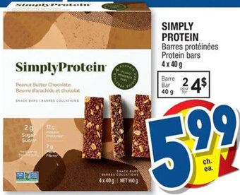 Jean Coutu Simply Protein 4 x 40 g offer