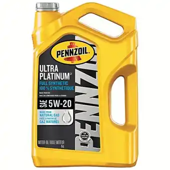 Amazon Pennzoil ultra platinum full synthetic 5w-20 motor oil (5l, single pack) offer
