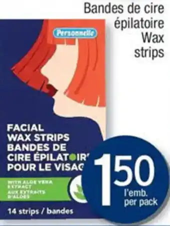 Jean Coutu Bandes De Cire Épilatoire Wax Strips offer