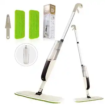 Amazon Hardwood spray mop for floor cleaning, cxhome microfiber mop for tile floors, wet dry mop with sprayer and 2 mop pads, 1 refi offer