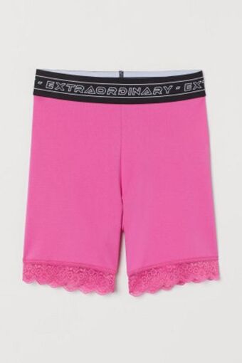 H&M Lace-trimmed bike shorts offer