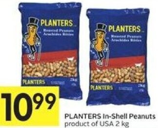 Foodland Planters In-Shell Peanuts 2 kg offer