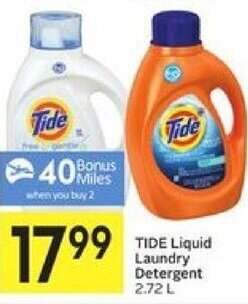 Foodland Tide Liquid laundry Detergent 2.72L offer