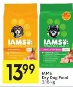 Foodland IAMS Dry Dog Food 3.18 kg offer