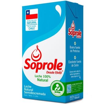 Santa Isabel Leche semidescremada natural 1 l oferta