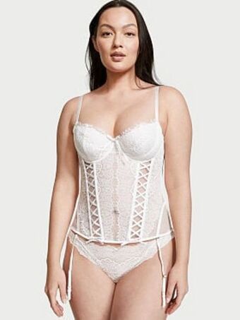 Victoria's Secret Wicked unlined lace-up corset top oferta