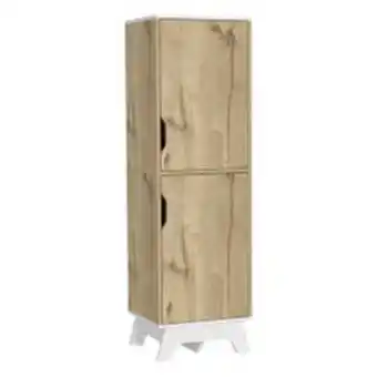 Abcdin Alacena de cocina tuhome bi color duna/blanco oferta