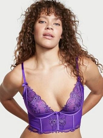 Victoria's Secret Star embroidered quarter cup bra top oferta