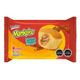 Santa Isabel Pack 8 un. bizcochos rellenos con crema sabor manjar 200 g oferta