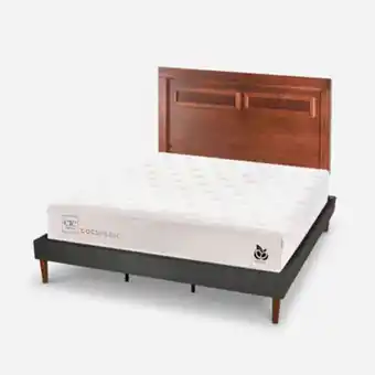 Cama europea curve king cocopedic + respaldo milán