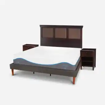 CIC Cama europea curve king alaska + set new torino choc oferta