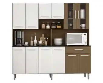Easy Kit cocina 12 puertas 1 cajón coll carvalho/blanco home mobili oferta