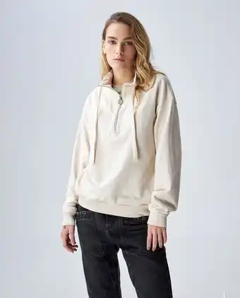 Buzo para mujer con cuello alto 100% algodón