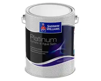 Easy Esmalte al agua 1 galón platinum blanco satín sherwin williams oferta