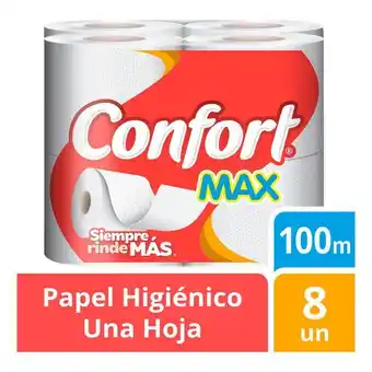 Papel higiénico max 8 un. 100 m