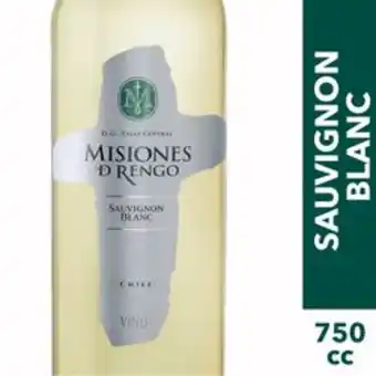 Vino misiones de rengo sauvignon blanc 750 cc