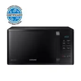 Abcdin Microondas samsung negro con esmalte cerámico, 23 l, ms23k3513ak/zs oferta