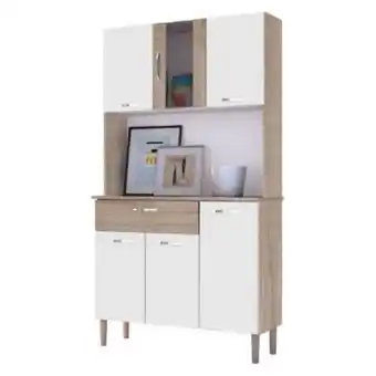 Falabella Mueble de cocina 6 puertas m-1884 blanco arena oferta