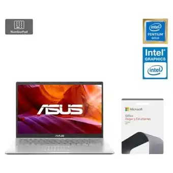 Falabella Notebook asus laptop x415ea-eb1442ws intel pentium gold 4gb ram 128gb ssd 14" fhd oferta