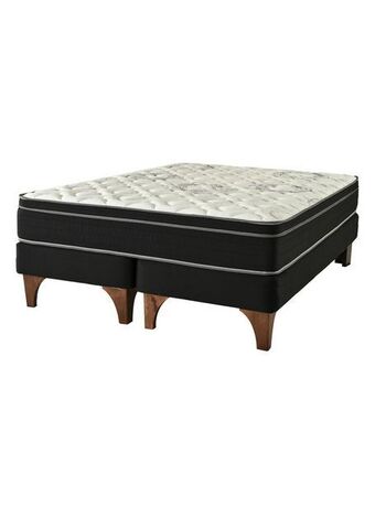 Paris Cama europea chic negra seven 2 plazas base dividida oferta