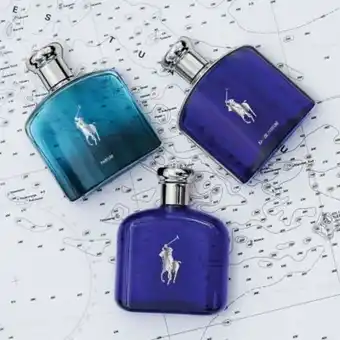Set perfume hombre polo blue edt 40 ml + deep blue parfum 40 ml