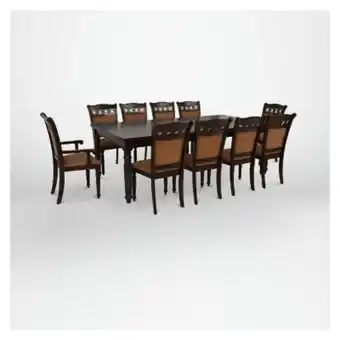 Falabella Juego de comedor 8 sillas y 2 sitiales le blanc oferta