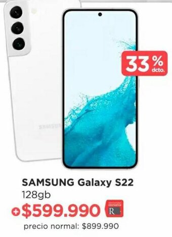 Ripley Samsung Galaxy S22 128GB oferta