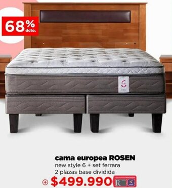 Ripley Cama Europea Rosen oferta