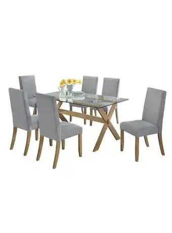 Paris Juego alaniz home de comedor escandinavia + 6 sillas alaniz home oferta