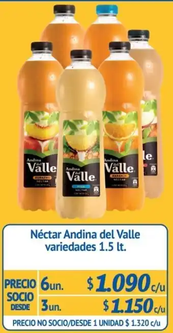 Alvi Néctar Andina de Valle Variedades 6x1,5lt oferta