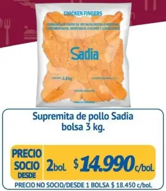 Alvi Supremita de Pollo Sadia Bolsa 2bol x 3kg oferta