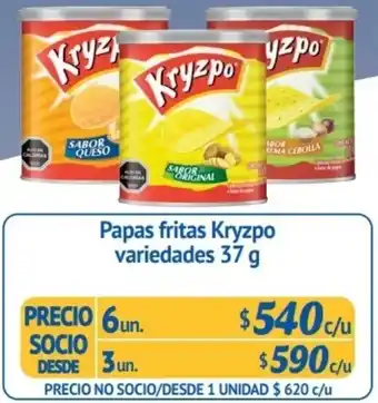 Alvi Papas Fritas Kryzpo Variedades 3un x 37g oferta