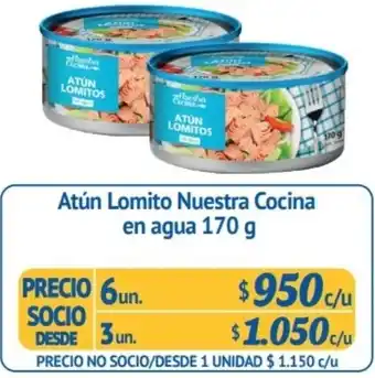 Alvi Atún Lomito Nuestra Cocina en Agua 3un. x 170g oferta