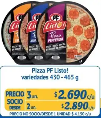 Alvi Pizza PF Listo Variedades 3un. x 430-465g oferta