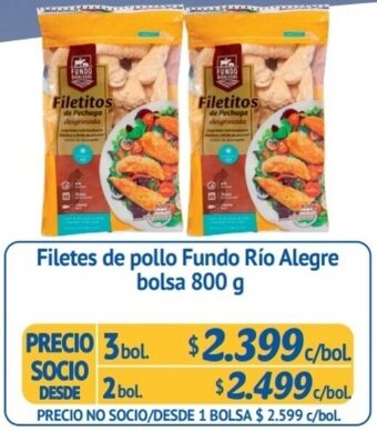 Alvi Filetes de Pollo Fundo Río Alegre Bolsa 2bol. x 800g oferta