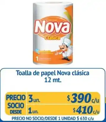 Alvi Toalla de Papel Nova Clásica 3un. x 12mt oferta