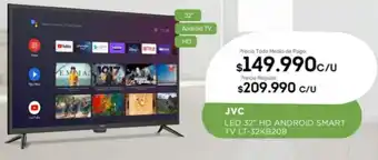 Tottus JVC Led 32" HD Android Smart TV LT-32KB208 oferta
