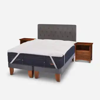 CIC Cama europea king super premium + set kaveri + topper oferta