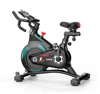 Ripley Bicicleta estática ludus fitness pro disco inercia 10 kg - azul oferta