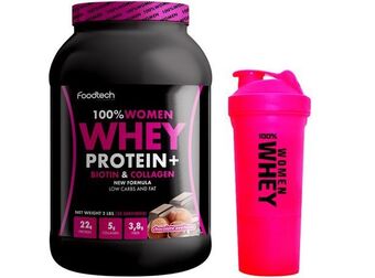 Ripley 100% women whey 2lbs - chocolate avellana + shaker women oferta