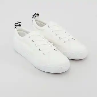 Corona Zapatilla lona plataforma blanco - mujer oferta