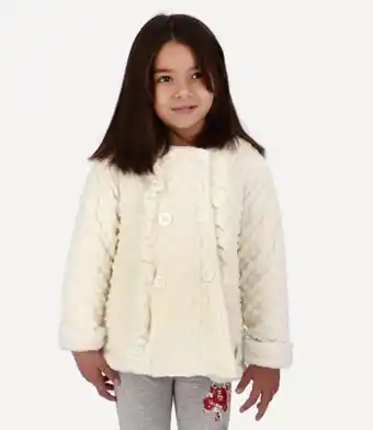 Limonada Chaqueta minky dot niña crudo oferta