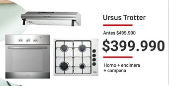 Easy Ursus Trotter Homo + Encimera + Campana oferta