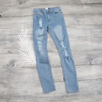 Falabella Jeans skinny roturas algodón niña oferta