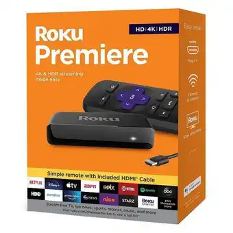 Roku reproductor premiere streaming 4k - negro